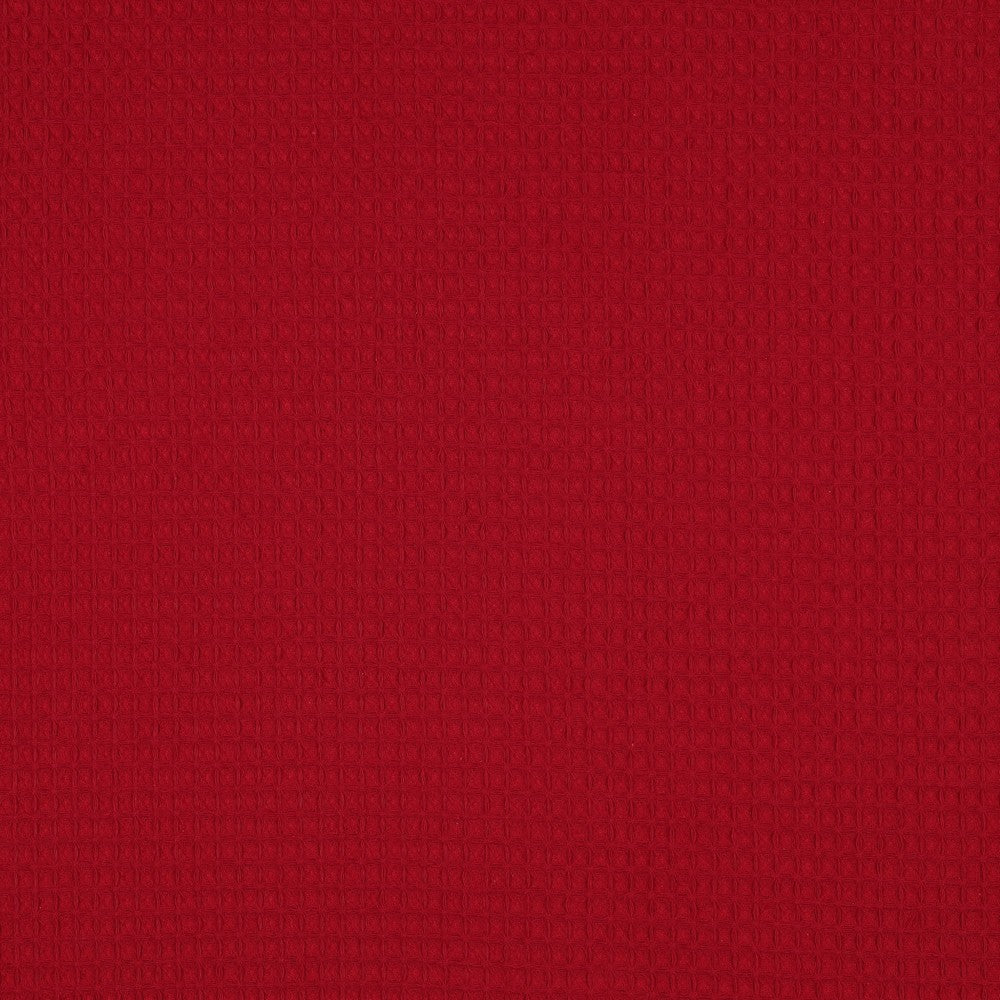 Waffelpiqué uni rot