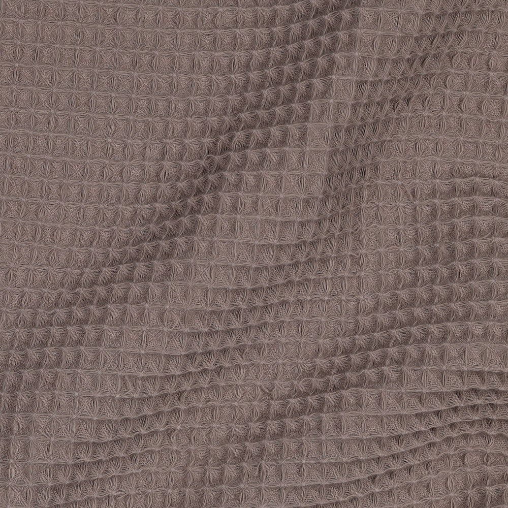 Waffelpiqué uni taupe