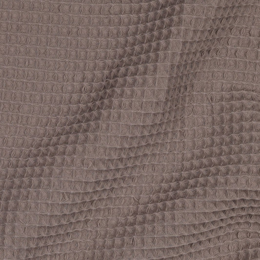 Waffelpiqué uni taupe