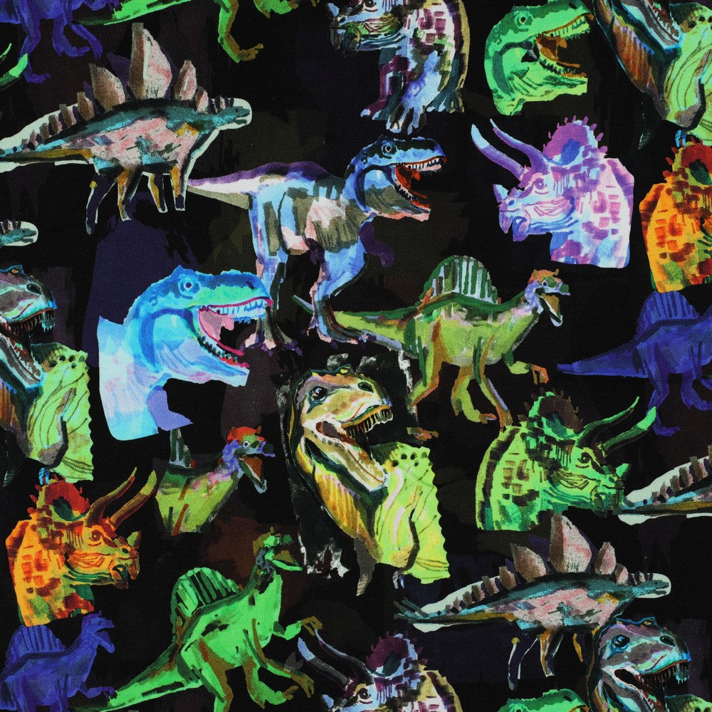 Sweat digital Dinosaurier schwarz
