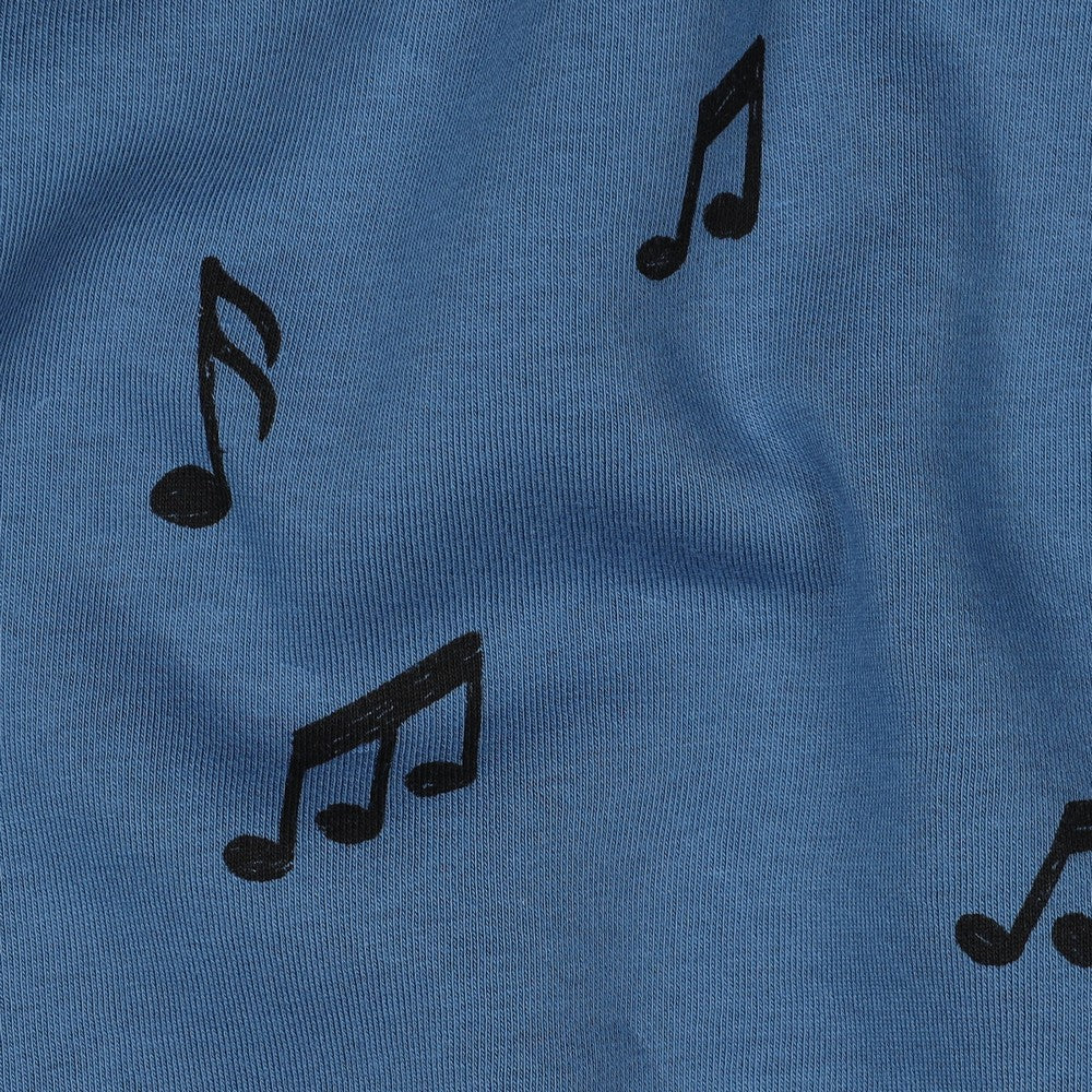Sweat Jogging Musik Noten blau