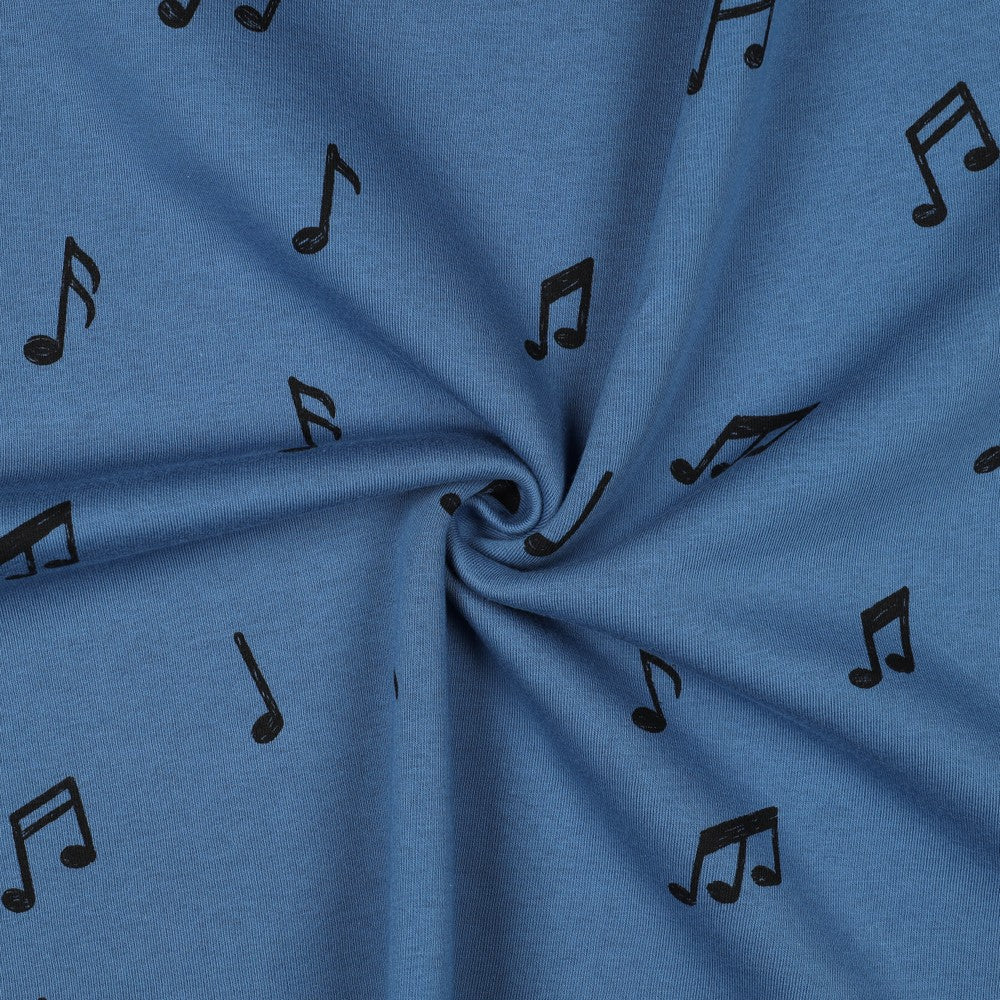 Sweat Jogging Musik Noten blau
