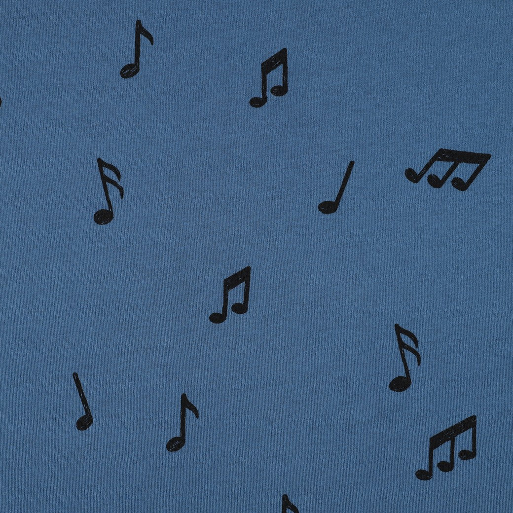 Sweat Jogging Musik Noten blau