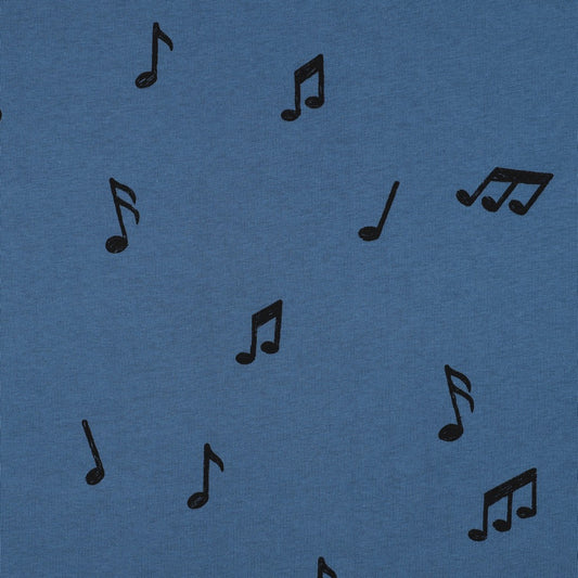 Sweat Jogging Musik Noten blau