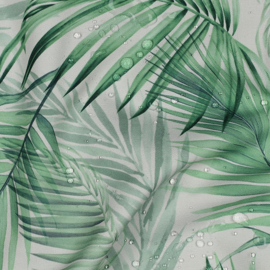 Canvas Outdoor Tischdecke wasserfest Leaves hell