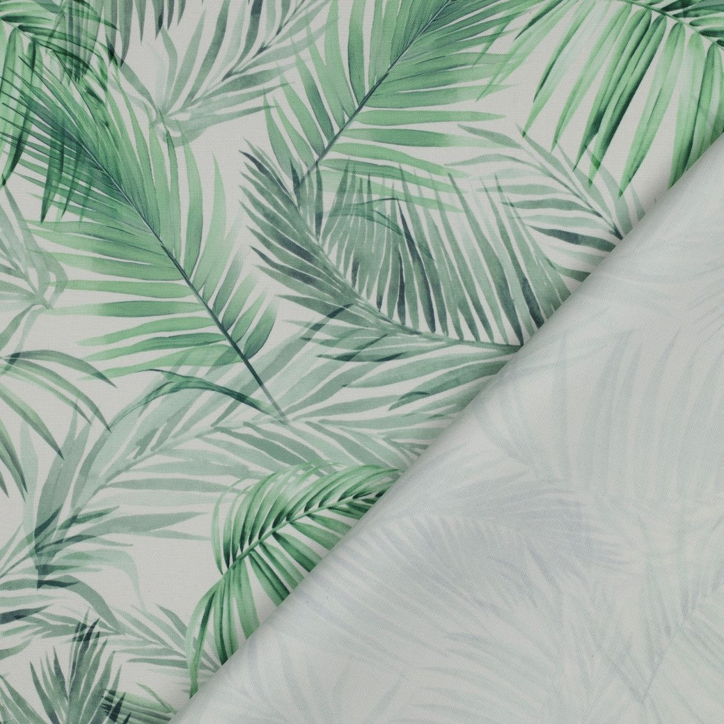 Canvas Outdoor Tischdecke wasserfest Leaves hell