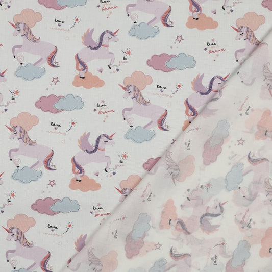 Bald erhältlich - Baumwolle Einhörner