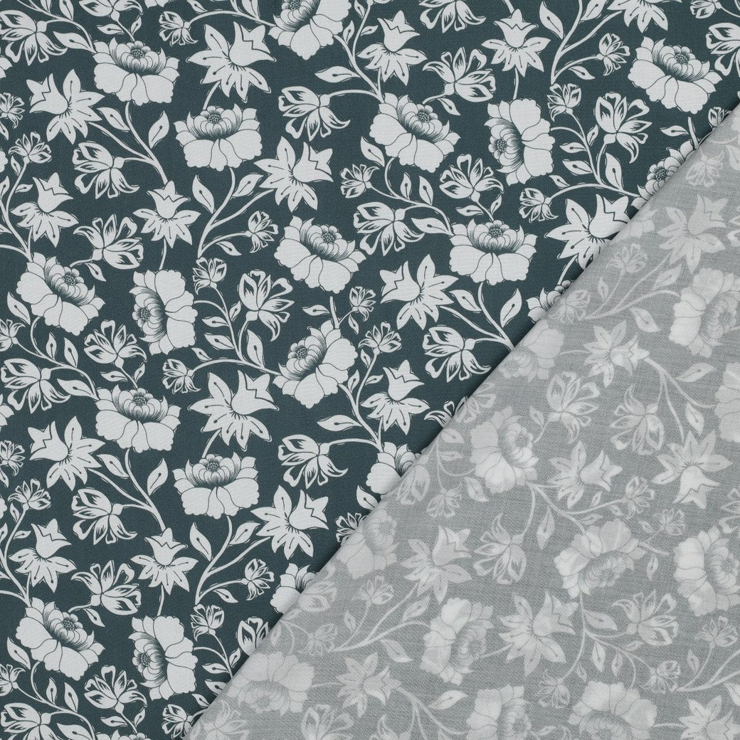 Viskose Lenzing Ecovero Blumen salbei ecru