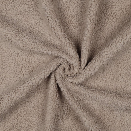 Baumwoll Teddy taupe