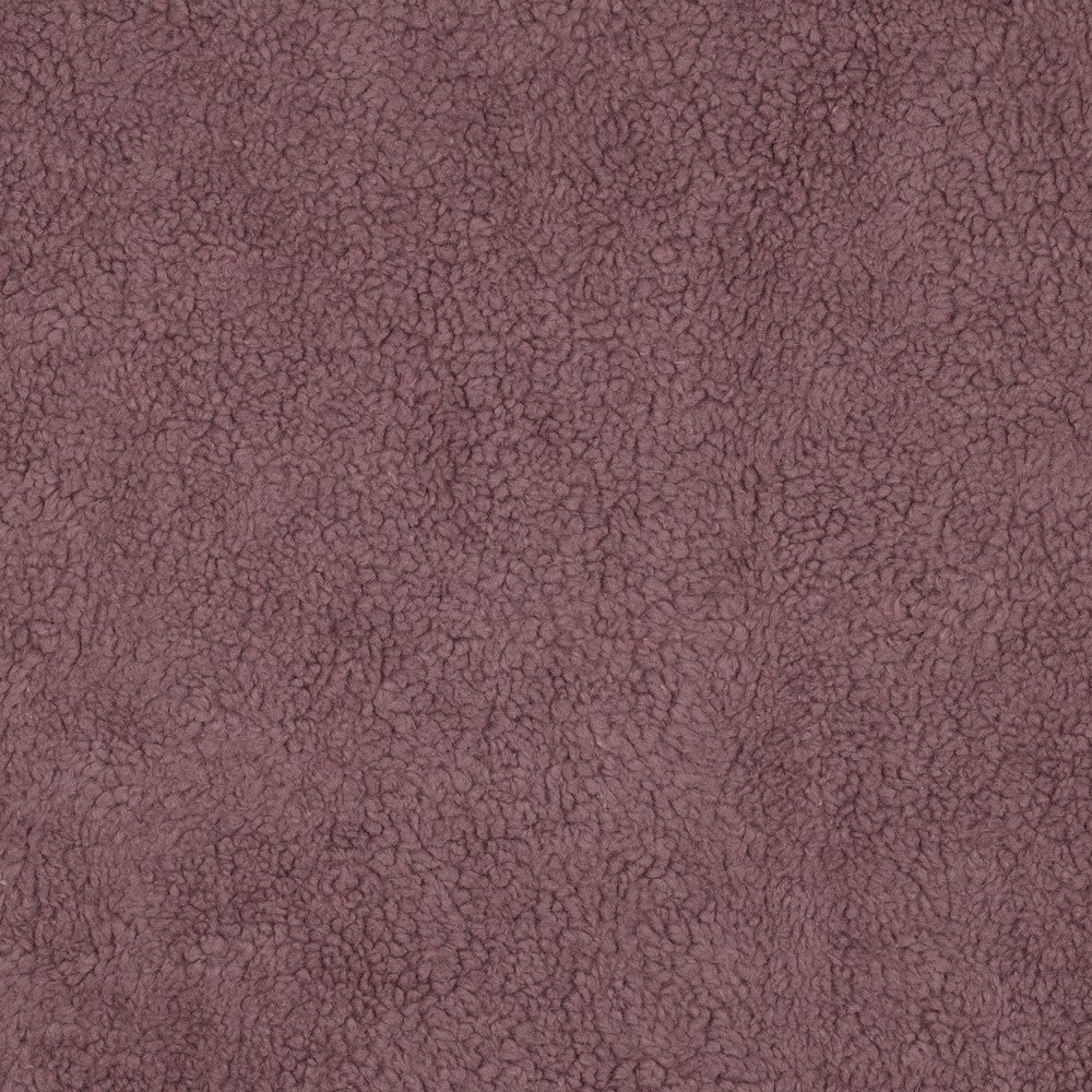 Baumwoll Teddy dunkel mauve