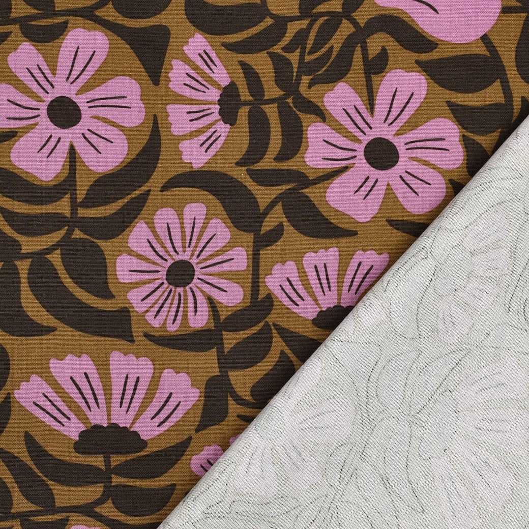 Canvas Blumen grün beere