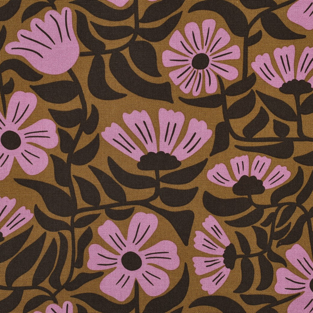 Canvas Blumen grün beere