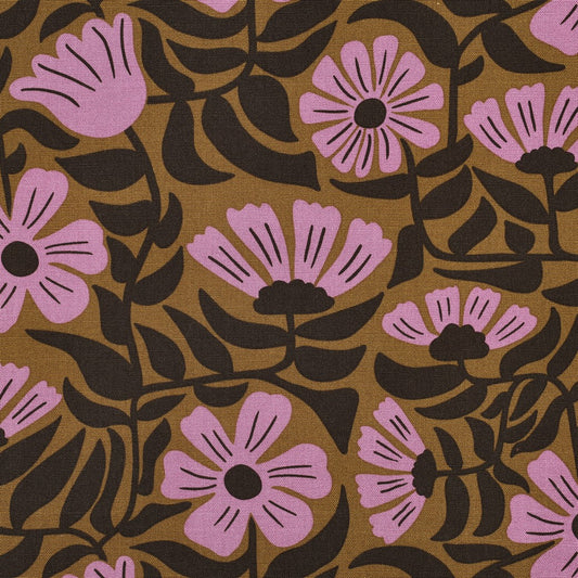 Canvas Blumen grün beere
