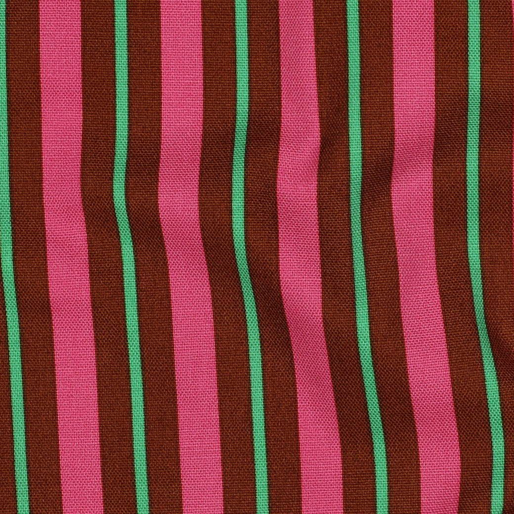 Canvas Streifen karamell pink grün
