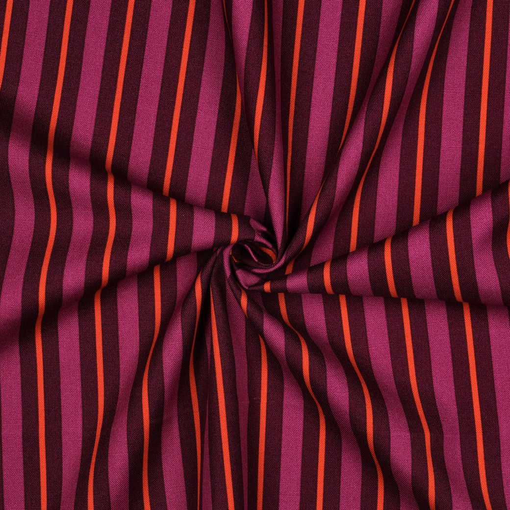 Canvas Streifen violett orange