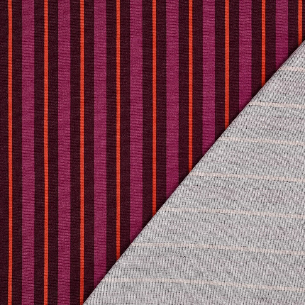 Canvas Streifen violett orange