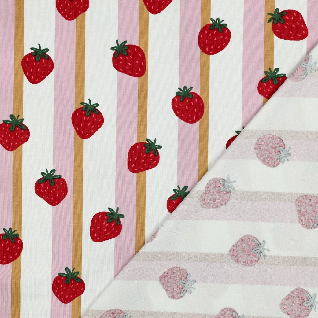 Bald erhältlich - Jersey Früchte Erdbeeren rosa