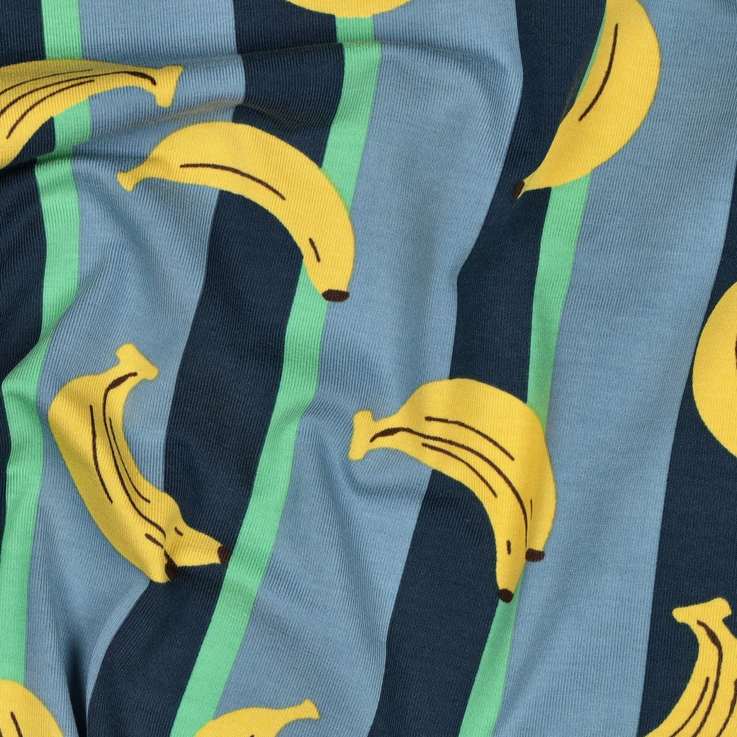 Jersey Früchte Bananen petrol