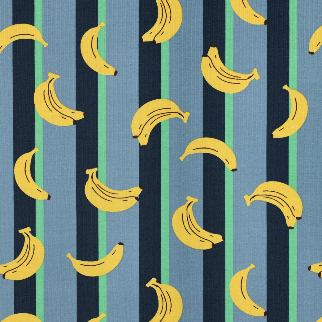 Jersey Früchte Bananen petrol