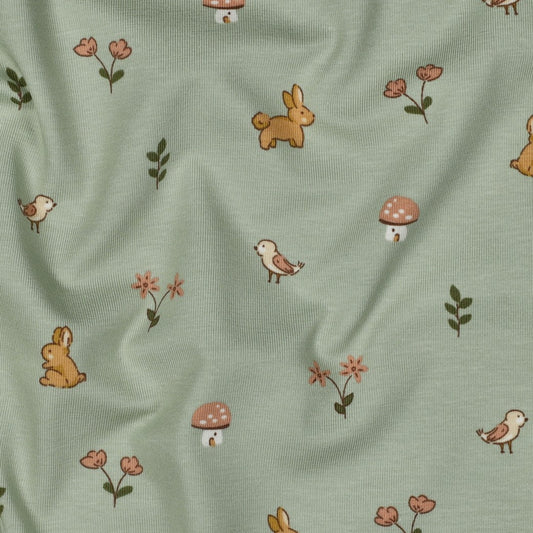 Bald erhältlich - Jersey Bio Tiere Hasen salbei