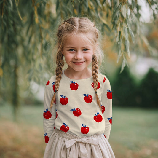 Bald erhältlich - Jersey Rippenjersey Bio Äpfel natural