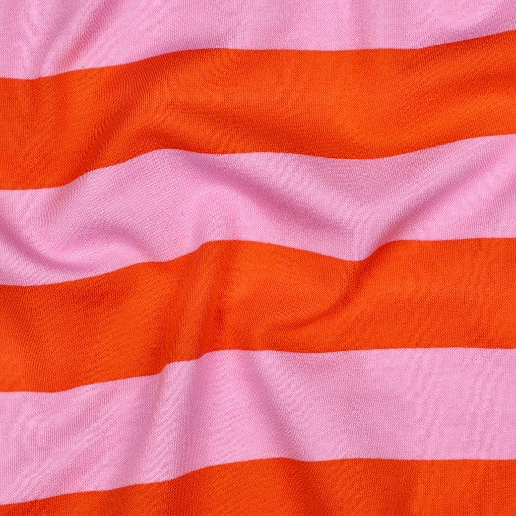 Sweat Soft Streifen orange rosa