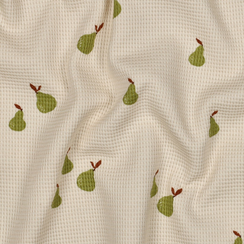 Waffeljersey Birne natural