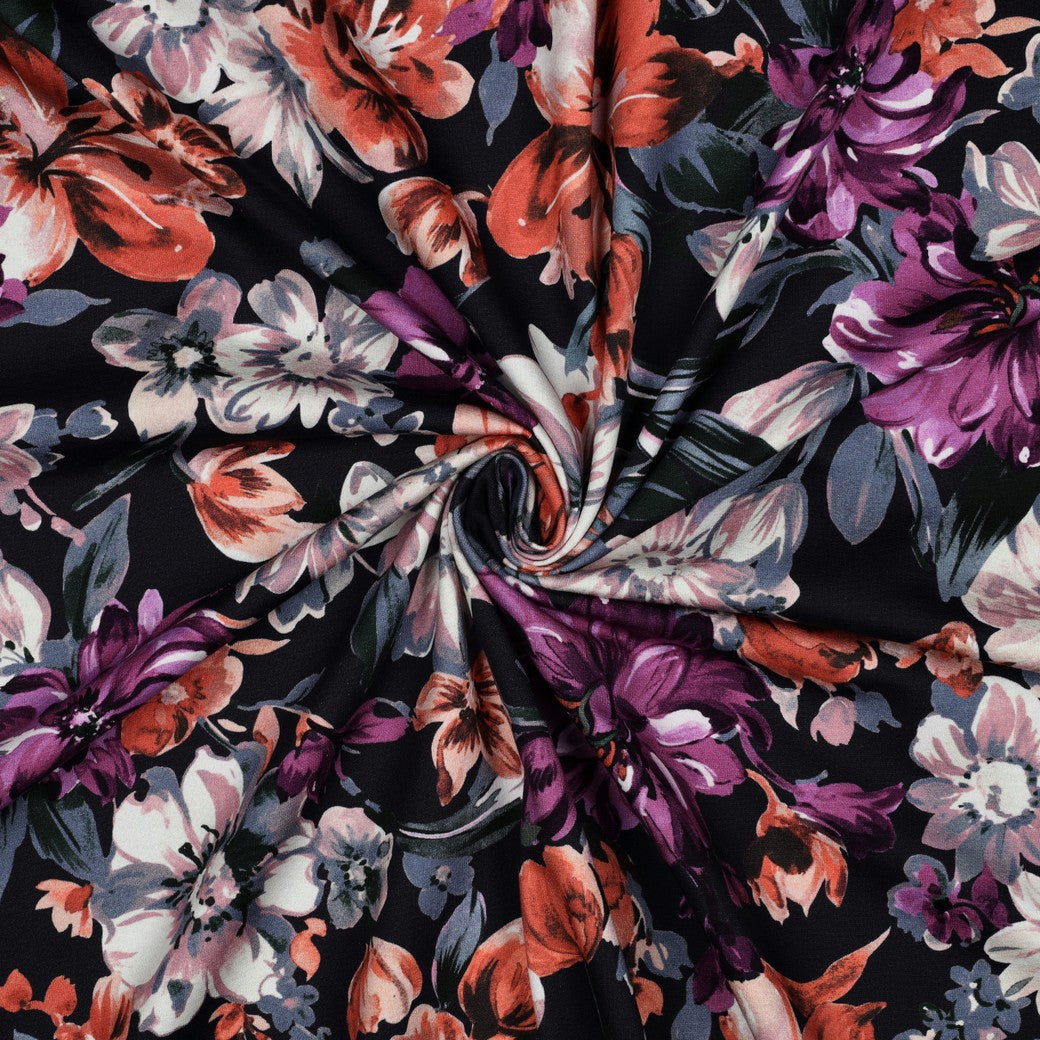 Bald erhältlich - Sweat digital Blumen dunkelblau