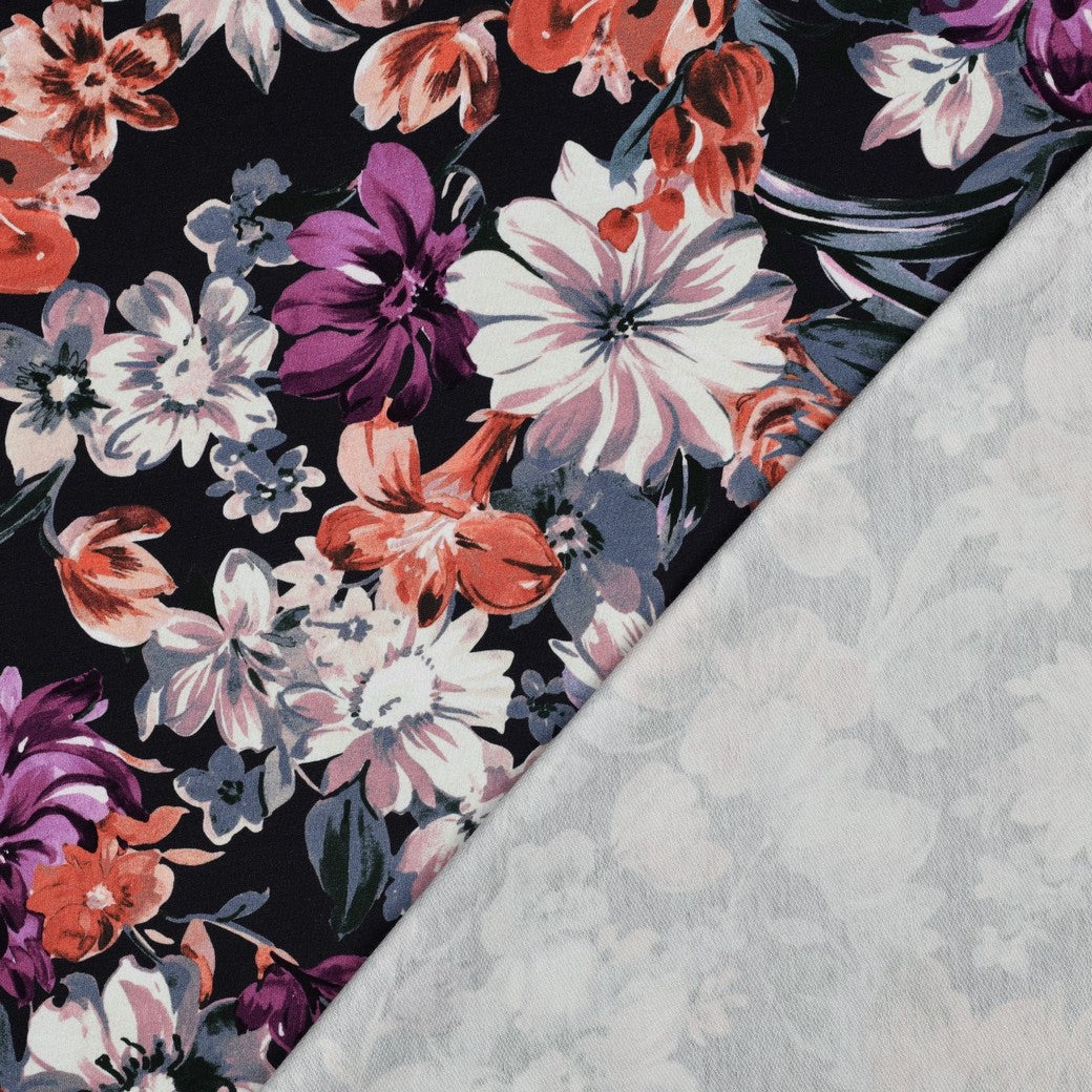 Bald erhältlich - Sweat digital Blumen dunkelblau