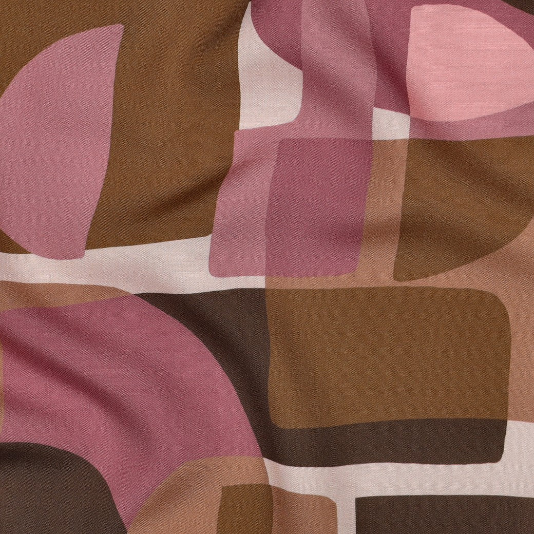 Viskose  Lenzing ecovero Abstrakt mauve