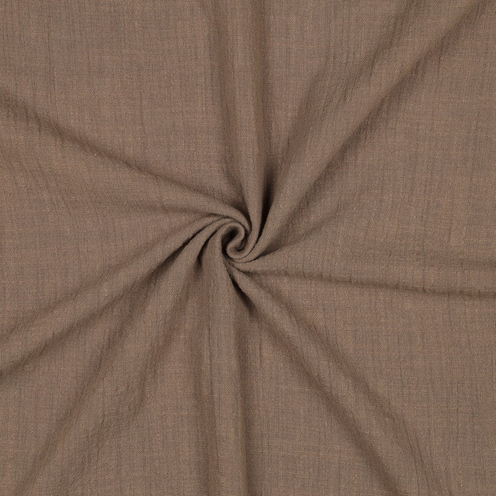 Baumwolle Cotton Slub washed taupe