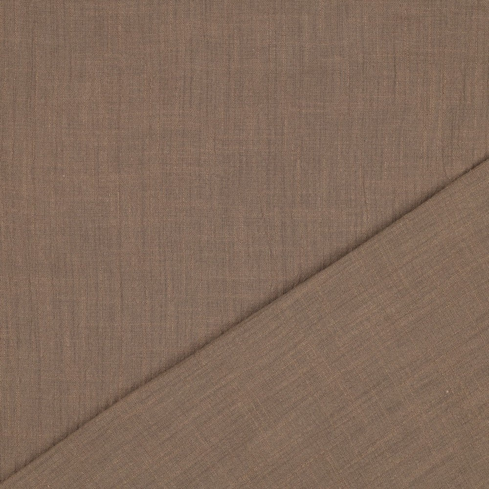 Baumwolle Cotton Slub washed taupe