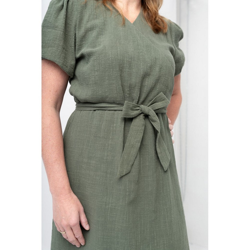 Baumwolle Cotton Slub washed taupe