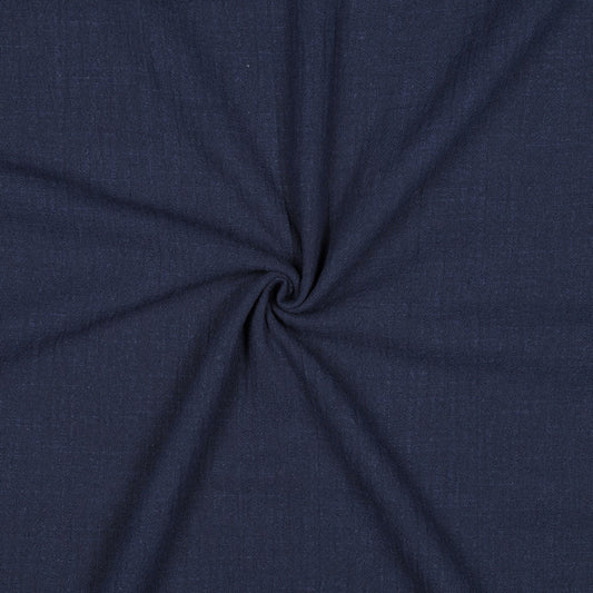 Baumwolle Cotton Slub washed marineblau