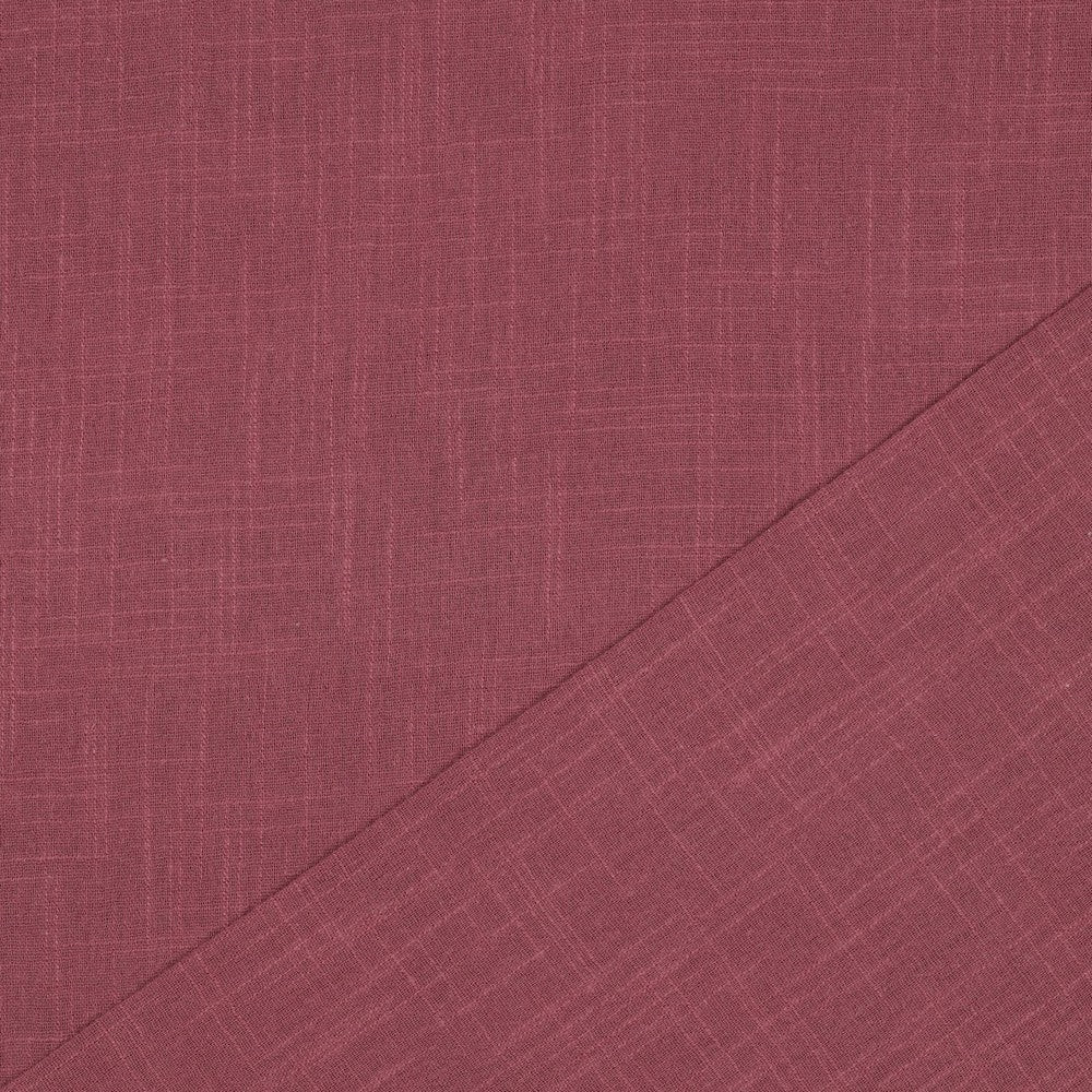 Baumwolle Cotton Slub washed mauve