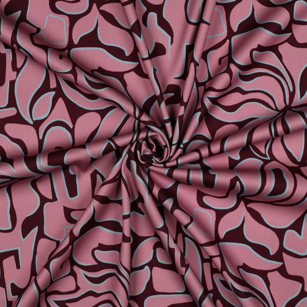 Bald erhältlich - Rosella Stretch Abstrakt bordeaux