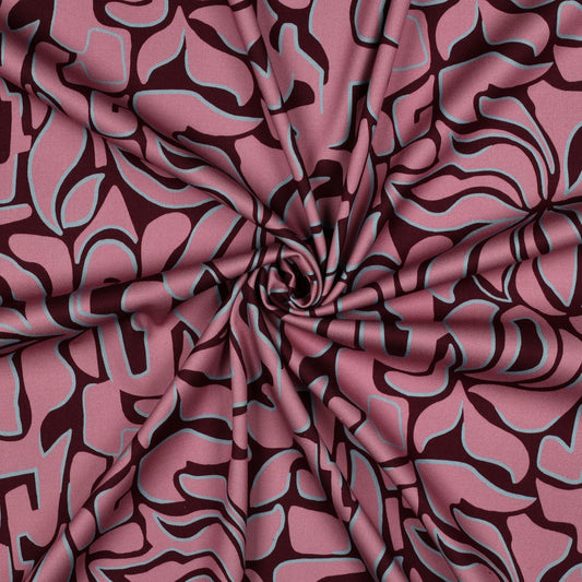 Bald erhältlich - Rosella Stretch Abstrakt bordeaux