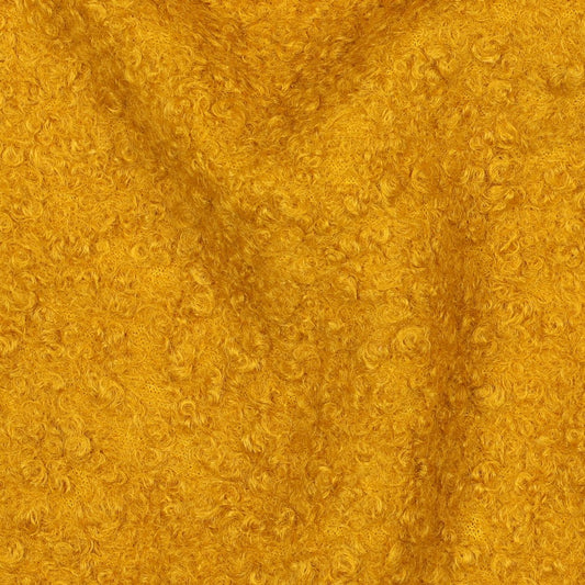 Bouclé uni Senf