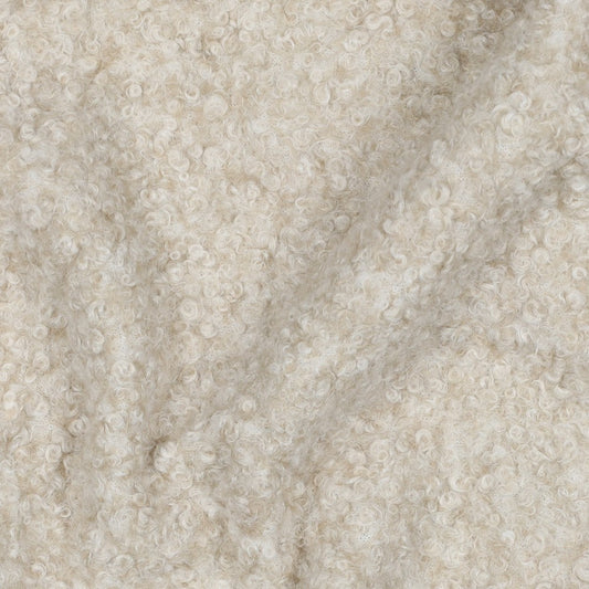 Bouclé uni ecru