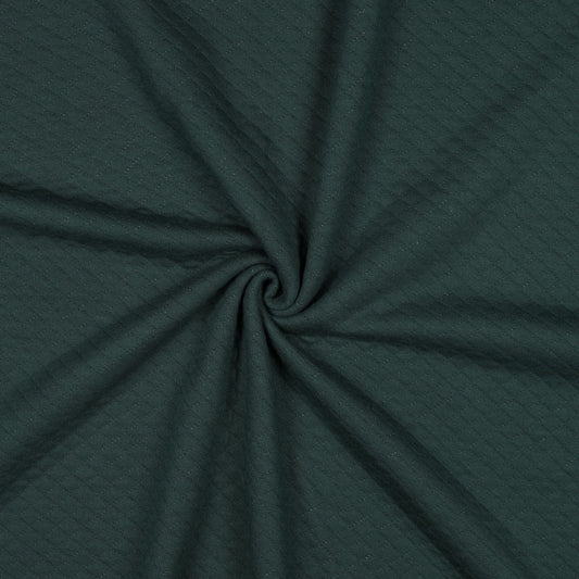 Sweatstoff Stepper Quilt dunkelgrün