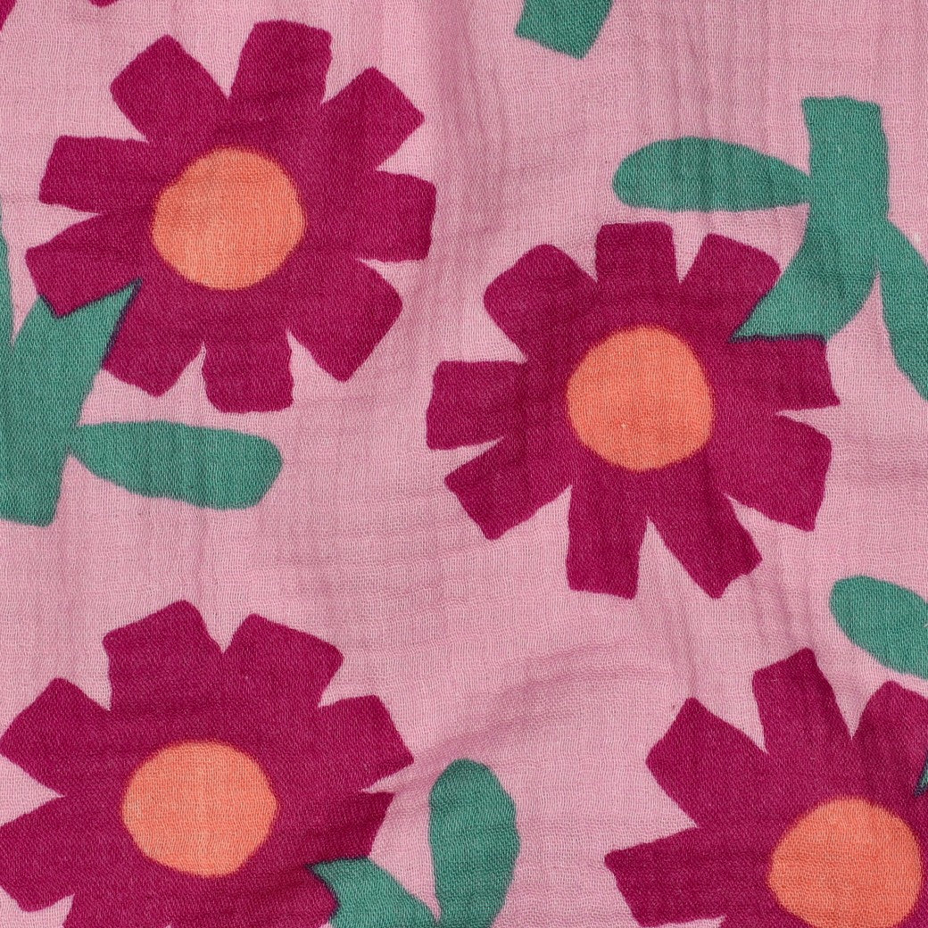 Musselin Bio Blumen by Jennifer Bouron rosa pink