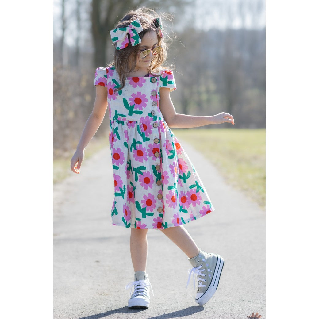 Musselin Bio Blumen by Jennifer Bouron rosa pink
