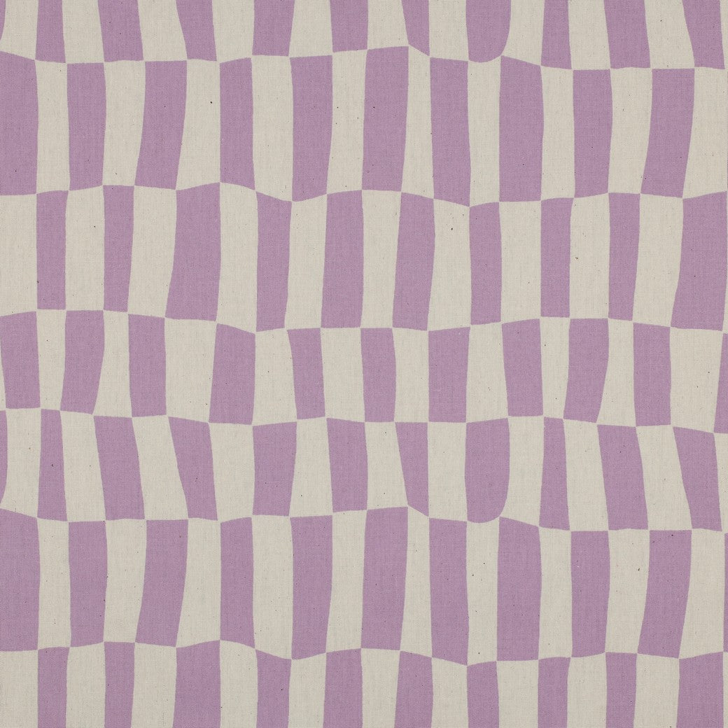 Baumwolle Bio karos by Jennifer Bouron natur lavendel