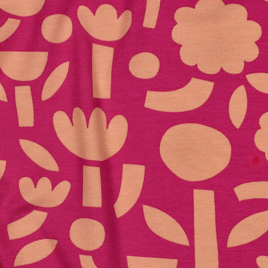 Jersey Bio Blumen by Jennifer Bouron fuchsia