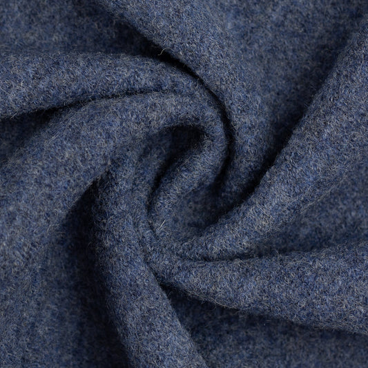 Walk Schurwolle Naomi jeansblau melange RESTSTÜCK 1,18m