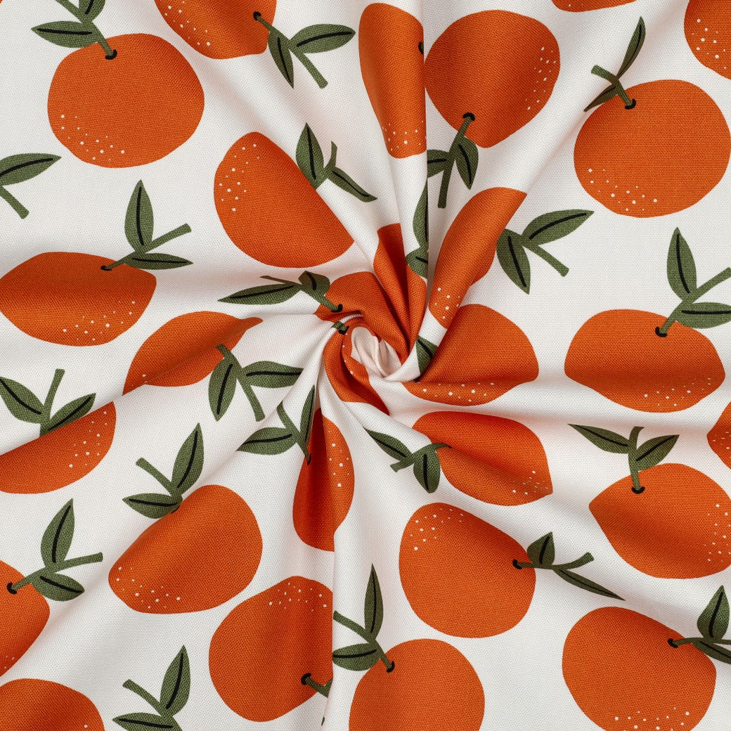 Canvas Früchte orangen weiß