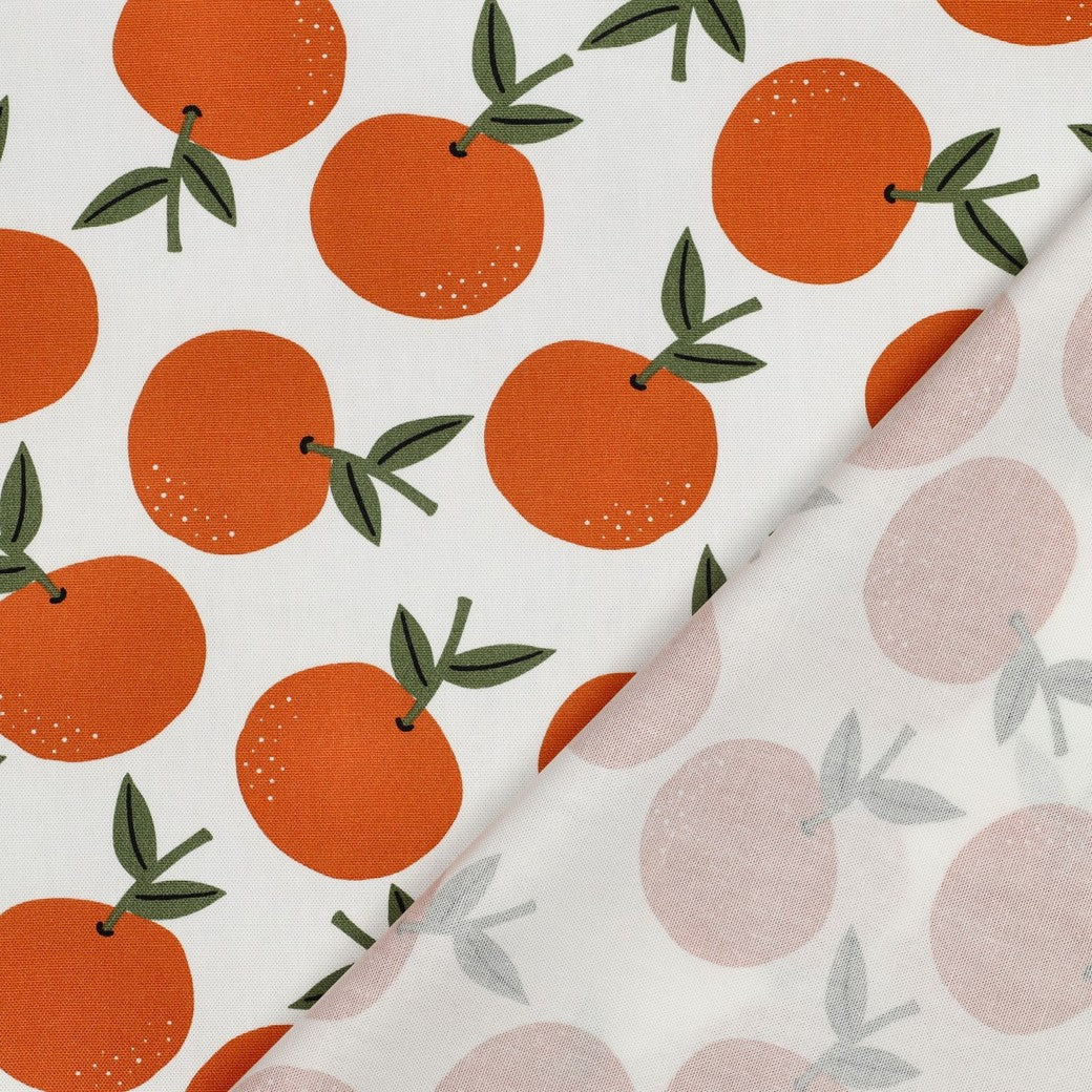 Canvas Früchte orangen weiß