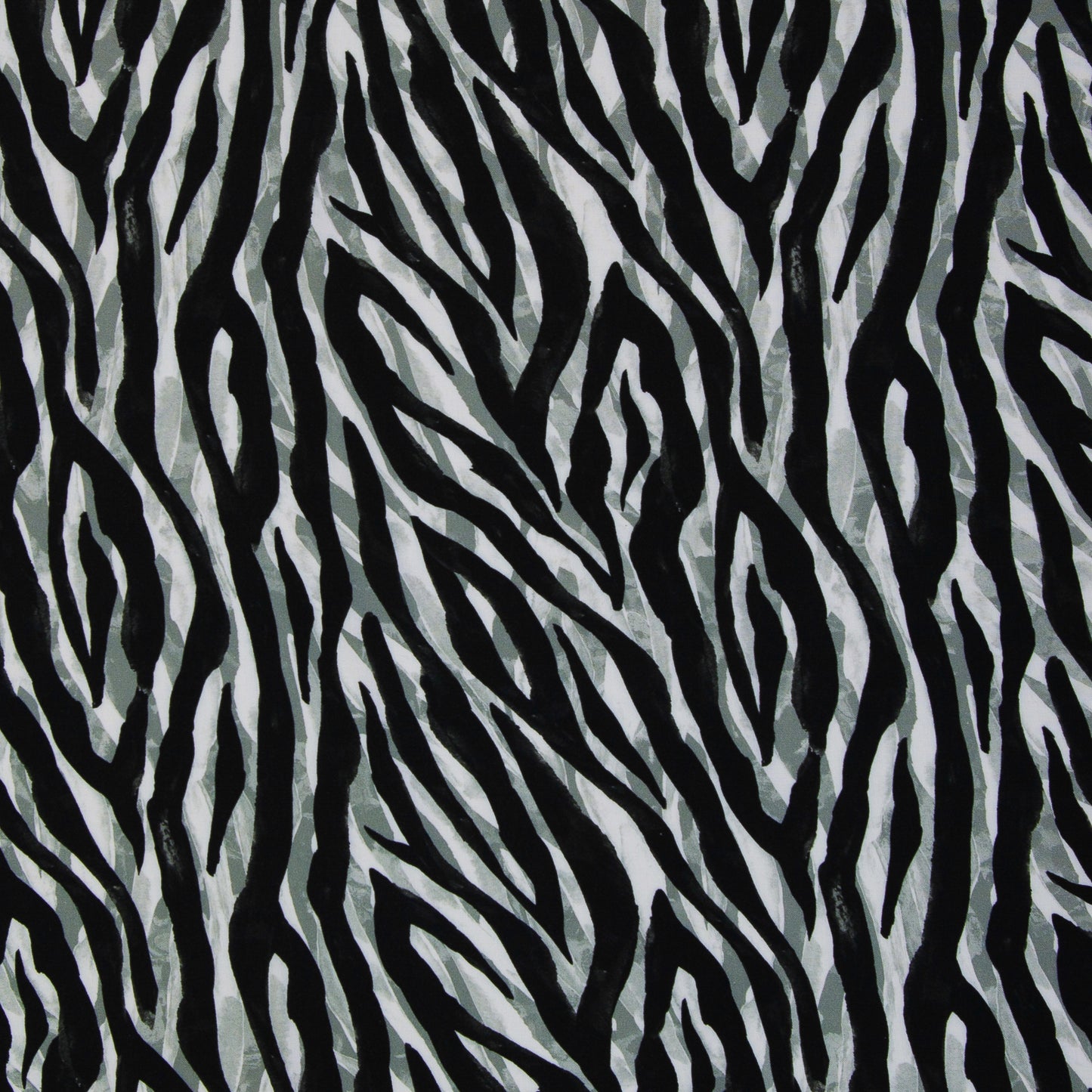 Viskose Mailand Animalprint schwarz grau