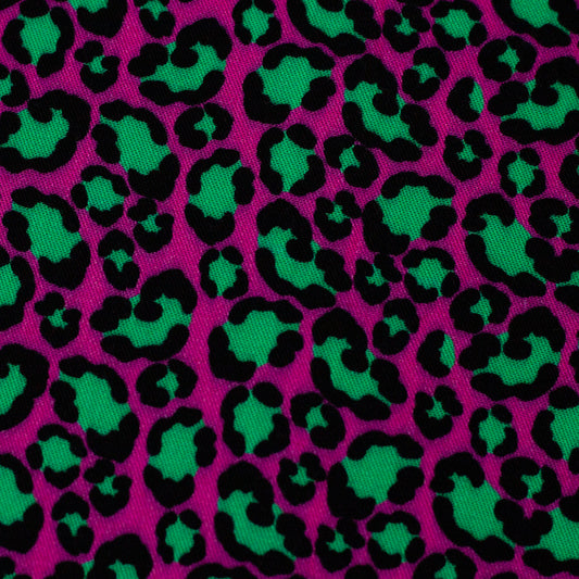 Viskose Animalprint Leo pink