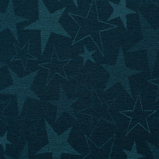 Jersey Fantastische Zauberwelten by Mrs.Mint Design Sterne petrol